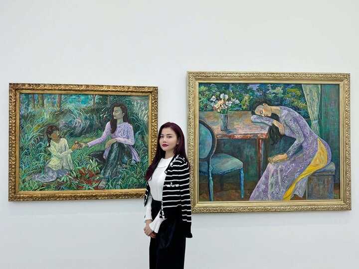 Vietnamese artist’s paintings exhibited in UK